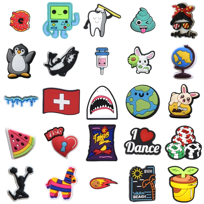 

Set Jeans Gifts Shoes Accessories Shoe Charms Girl Kids Packs Boy Para Pins Men Decorations for Crocs Wholesale Bulk Women Charm