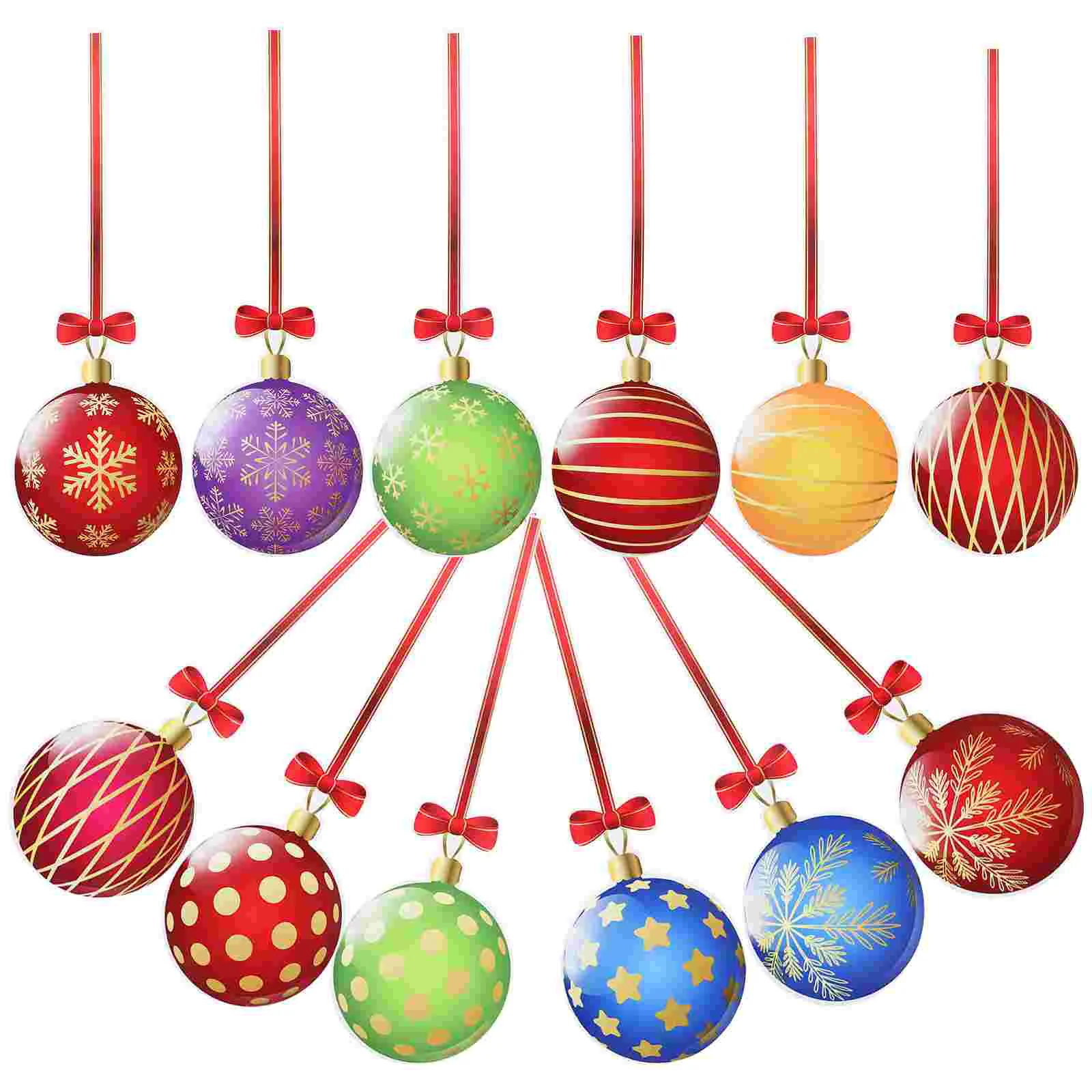 

12Pcs Christmas Magnet Fridge Magnetic Decor Christmas Magnetic Charm Refrigerator Magnetic Decor