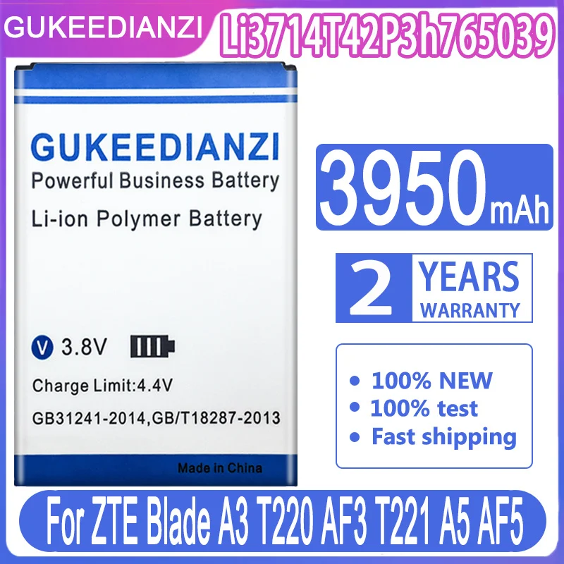 Аккумулятор для ZTE A2019 Pro AXON 9 Pro/Axon 7/Blade A2 Plus/A3 T220/A510 BA510/A520/A6 Lite A6020/A610 A610C BA910 A512 |