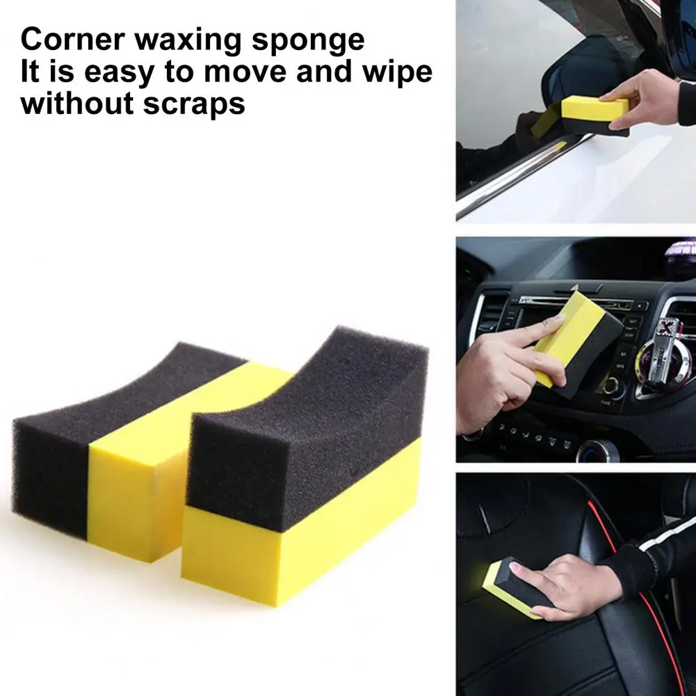 

1Pc/10Pcs Waxing Sponge Easy Operation Cleaning Sponge Wax Applicator Cleaning Detailing Brush