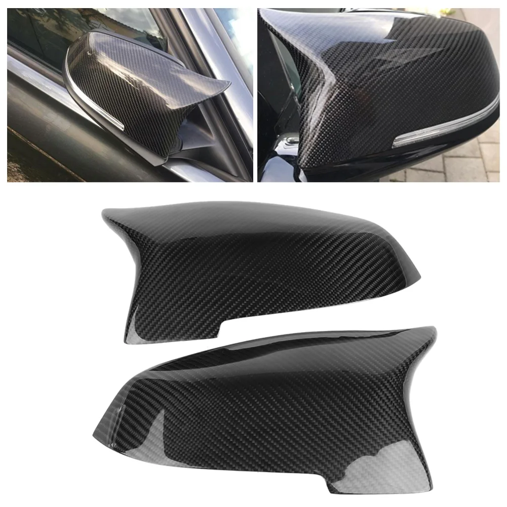

1 Pair M Style Carbon Fiber Mirror Shell Cover Wing Mirror Housing Caps for BMW 5 6 7 Series F01 F02 F07 F10 F11 F18 F06 F12 F13