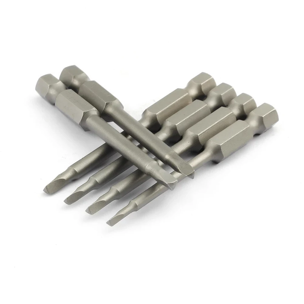 

6PCS 1/4In Hex Shank Triangle Head Bit S2 Alloy Steel Triangle Screwdriver Bits Magnetic 65mm 1.8/2/2.3/2.5/2.7/3mm Power Tools