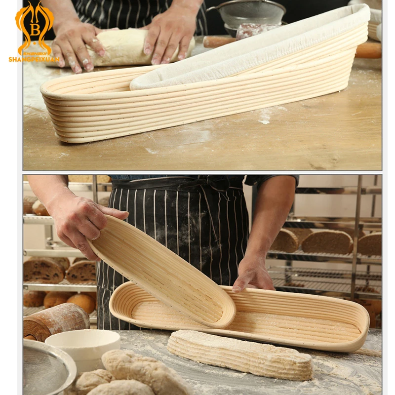 

SHANGPEIXUAN Baguette Proofing Bread Basket Banneton Proofing Bowl Baguette Fermentation Bread Dough Sour with Rising Pattern