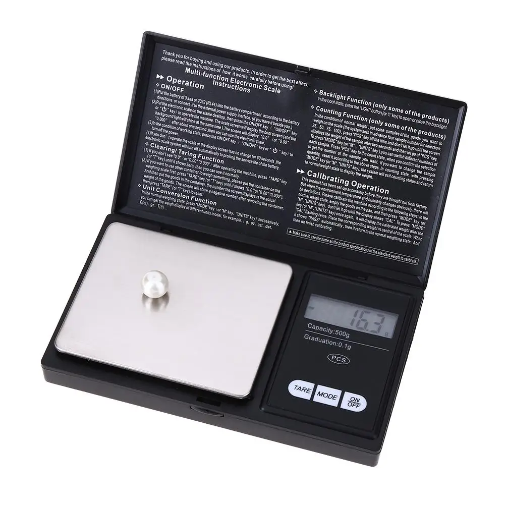 

Portable Digital Pocket Scale LCD Display High-precision Electronic Gram Weight for Kitchen Jewelry Kitchen Accessories
