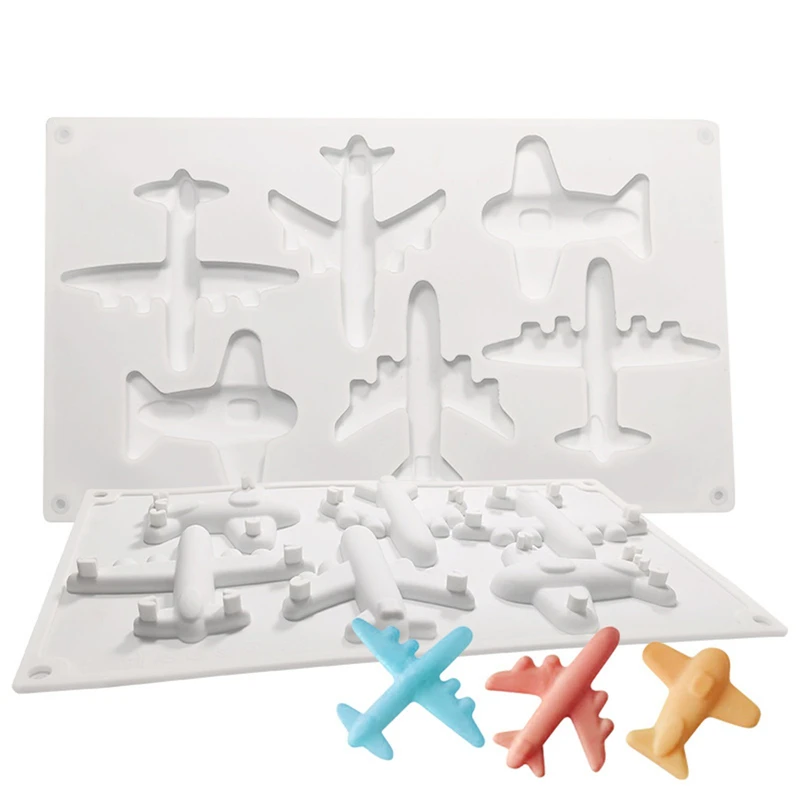 

Aircraft Silicone Mold DIY Party Cake Decorating Tools Cupcake Topper Kitchen Baking Chocolate Candy Fondant Moulds
