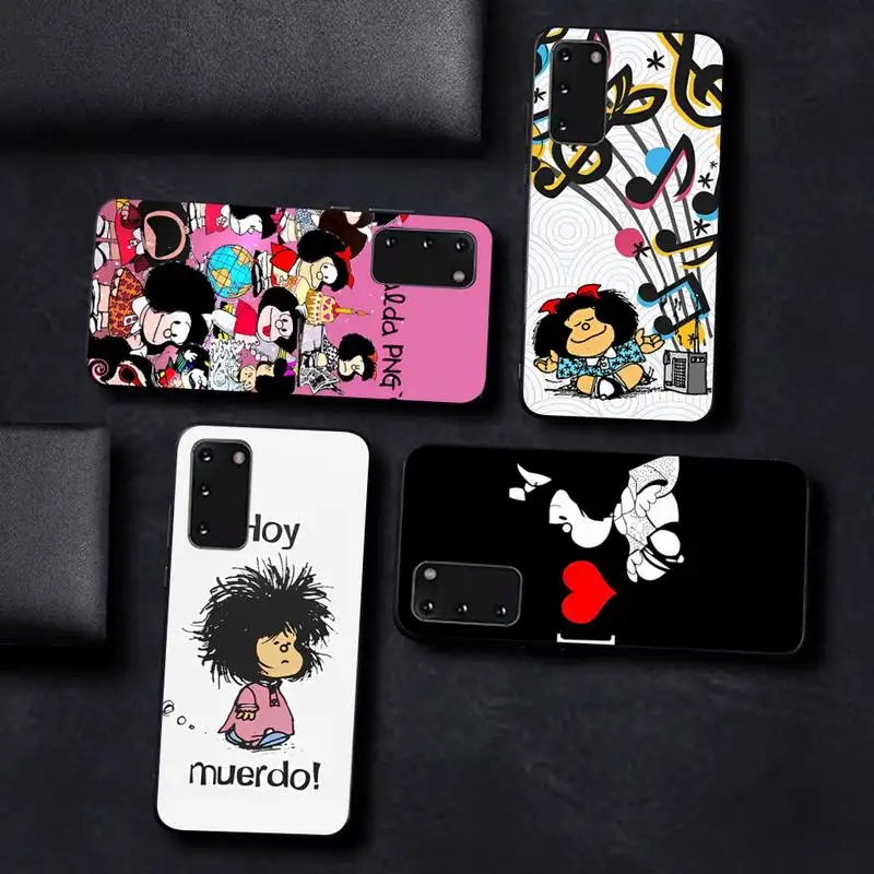 

Mafalda Anime Cute Girl Phone Case for Samsung S10 21 20 9 8 plus lite S20 UlTRA 7edge