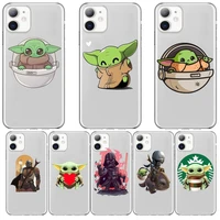 disney yoda baby baby anime style phone case cover for iphone 13 11 pro max cases 12 8 7 6 s xr 7plus 8plus x xs se 2020 mini