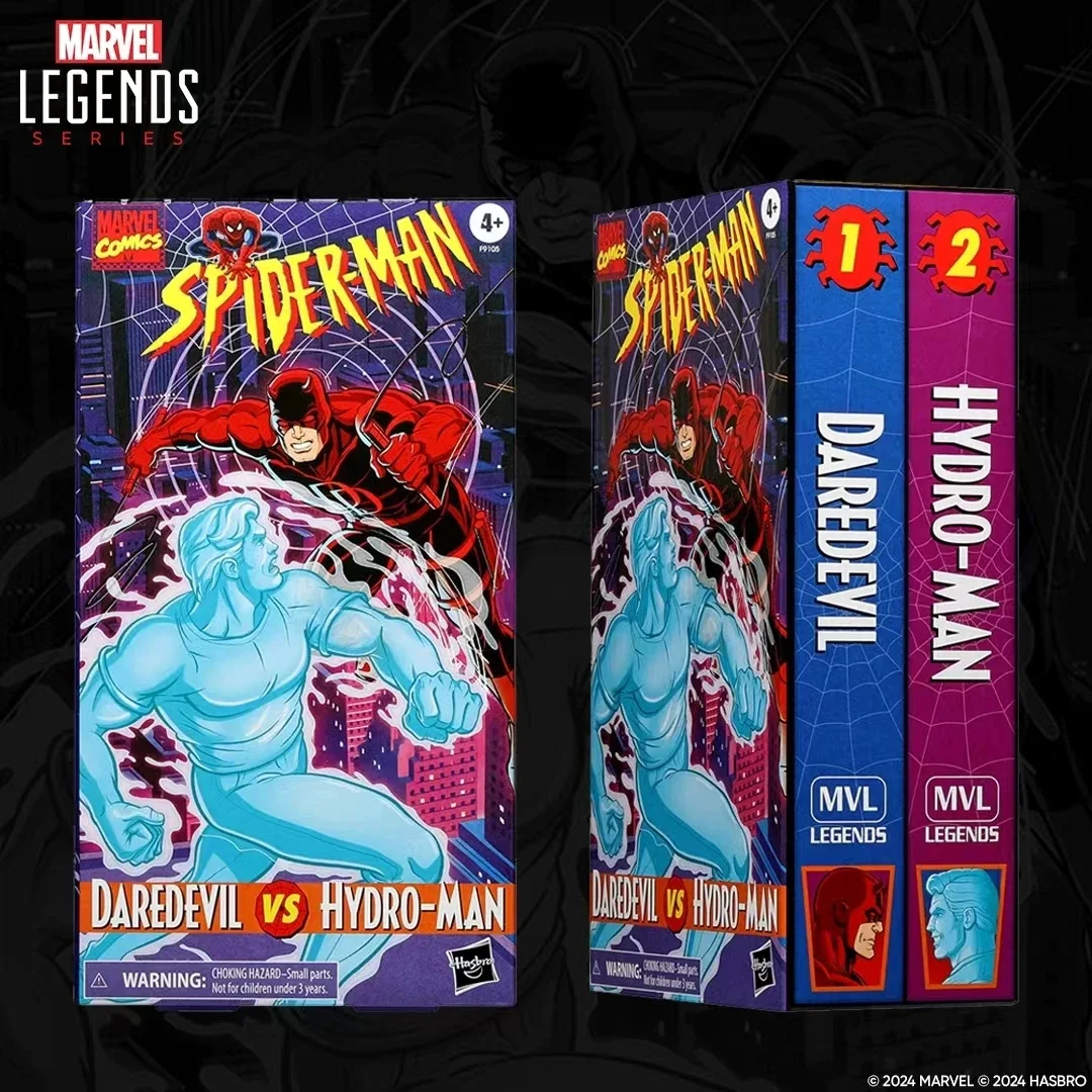 Оригинальные герои Marvel Legends Vhs серии Daredevil Vs Hydro-man Spider Man бойня 2 шт. в упаковке 6