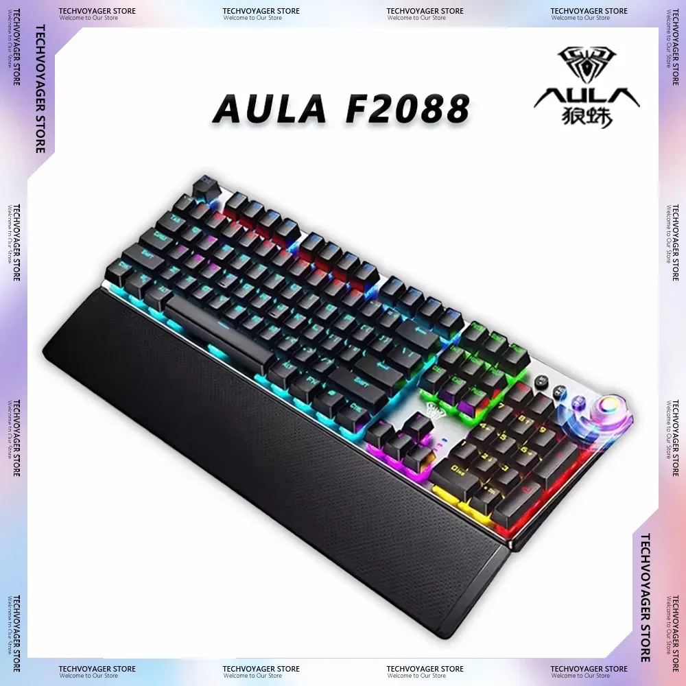 Механические клавиатуры AULA F2088 Pro программируемая подсветка RGB