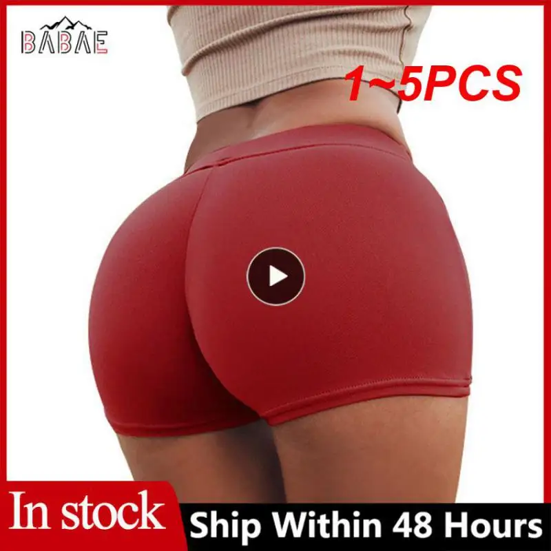 

Шорты женские эластичные с эффектом пуш-ап и высокой талией, 1-5 шт.