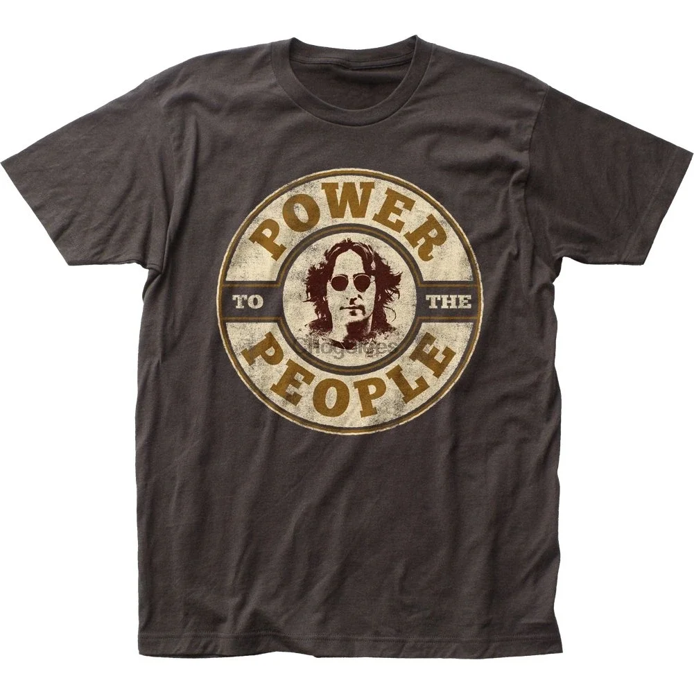 John Lennon Power для людей Джерси майка уголь