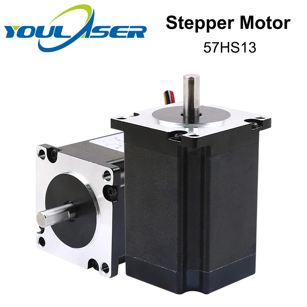 

YOULASER Leadshine 2 phase Stepper Motor 57HS13 for NEMA 23 4A Length 76mm Shaft 6.35mm