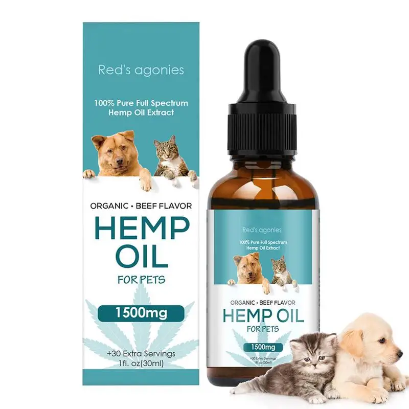 

Hemp-Seed Oil With Omega 3 6 9 And Vitаmins B C E For Dogs Cats Anxiety Hip & Joint And Stress Relief And Skin Health