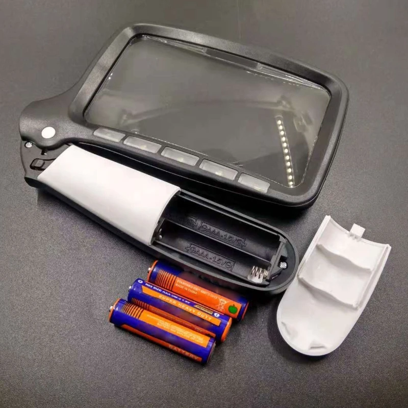 

Handheld Magnifier 2X/3X Rectangular Magnifying Glass for Seniors Reading Hobby