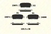 

Код магазина: B238711385 для задних тормозных колодок QASHQAI J10