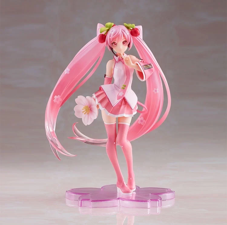 

TAITO Hatsune Miku Miku Sakura Hatsune 2021.ver Action Figures Assembled Models Children's Gifts Anime