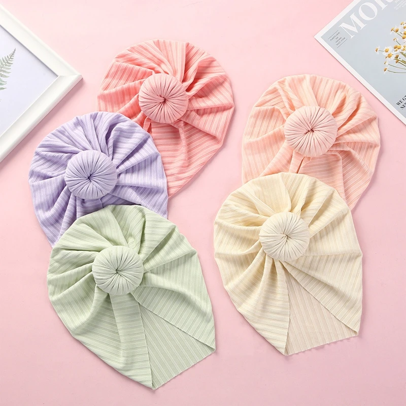 

Baby India Hat Cotton Newborn Soft Turban Knot Head Wraps Accessories for Baby Girls Boys Headdress Photography Props Supplies