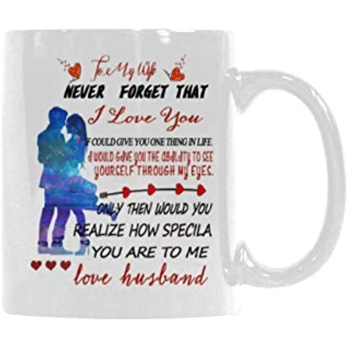 

To My Wife Never Forget That I Love You Coffee Mug Ceramic Tea Cup For Wife Birthday Husband Day Wedding Anniversary Mug