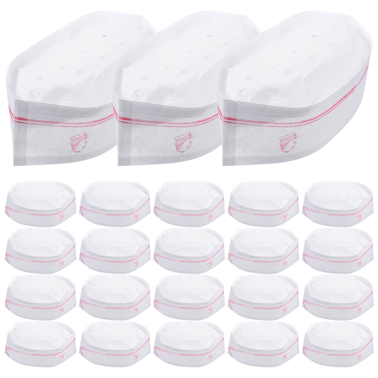 

40Pcs Chef Hats Disposable Caps Bakery BBQ Grill Hats Cook Hats