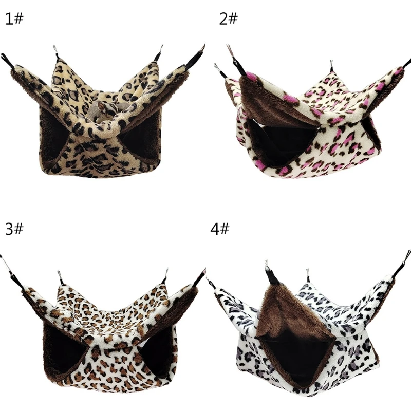 Теплая мягкая подвесная клетка для маленьких домашних животных туннель пещера