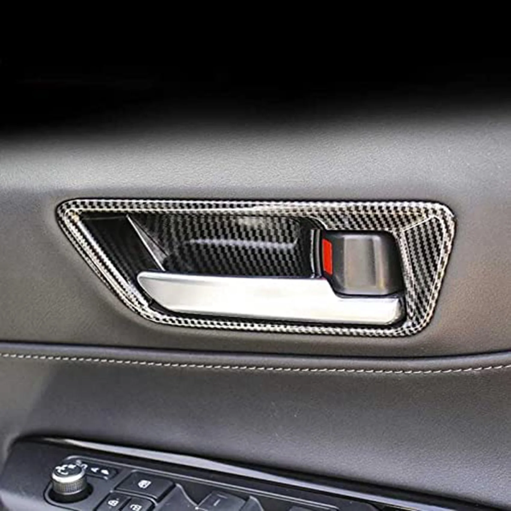 4 шт./партия крышка для автомобильной дверной ручки из углеродного волокна Toyota