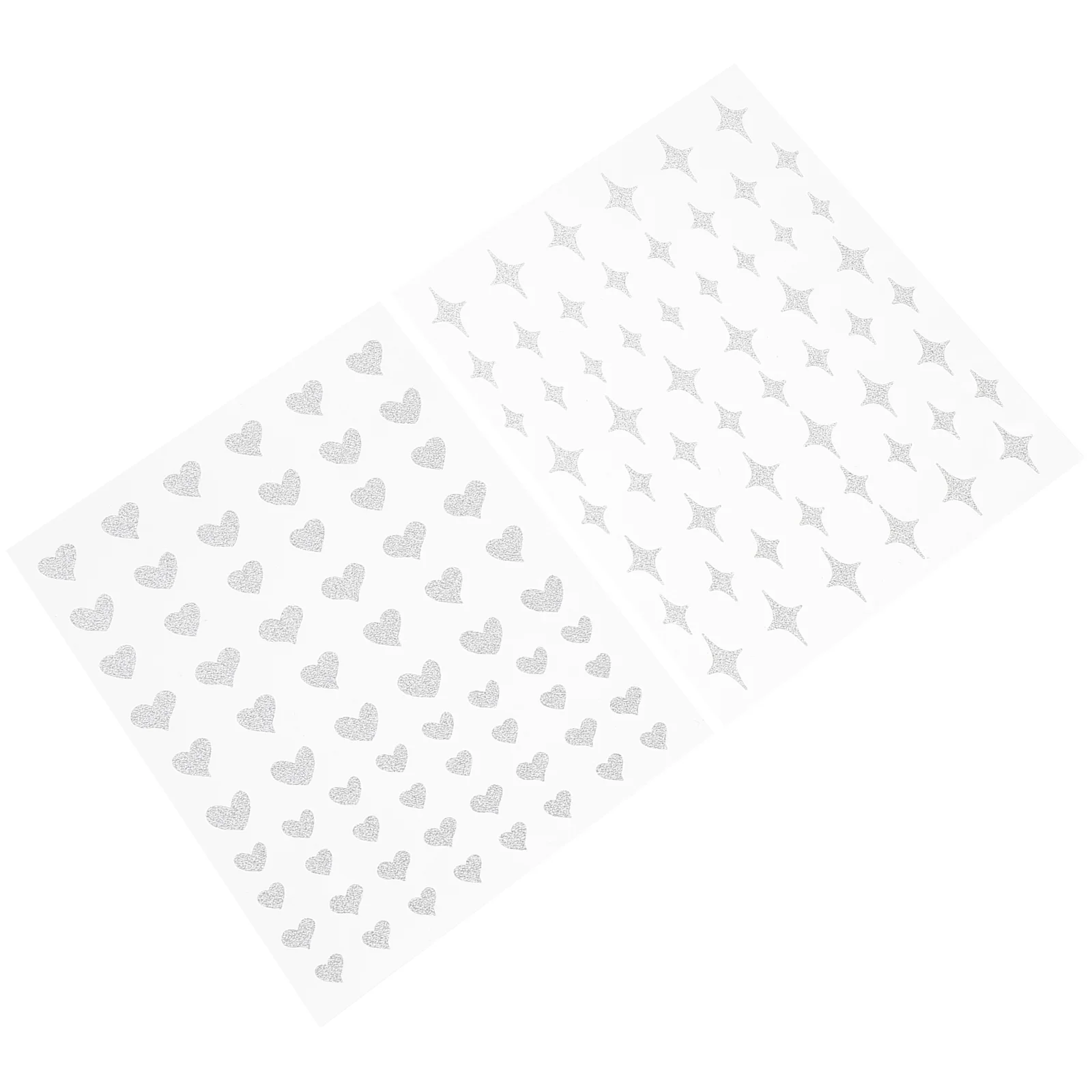 

6 Sheets Heart Star Nail Art Decal Sticker Manicure Decoration for DIY and Salon