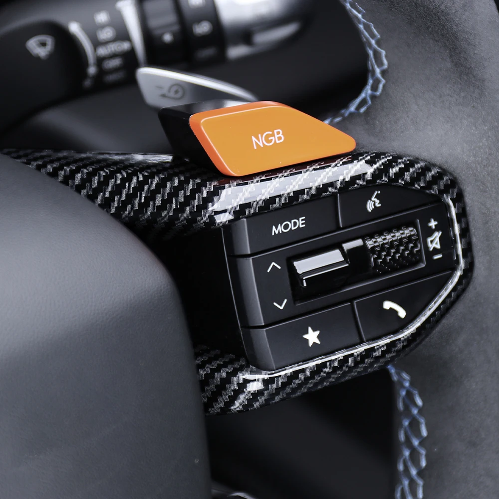 3 шт. стильная оплетка рулевого колеса из углеродного волокна отделка литье