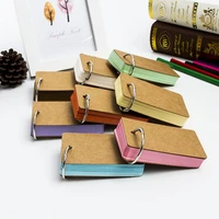 50sheetspack multicolor blank paper card pad notepad message card belt ring notepad office stationery school supplies