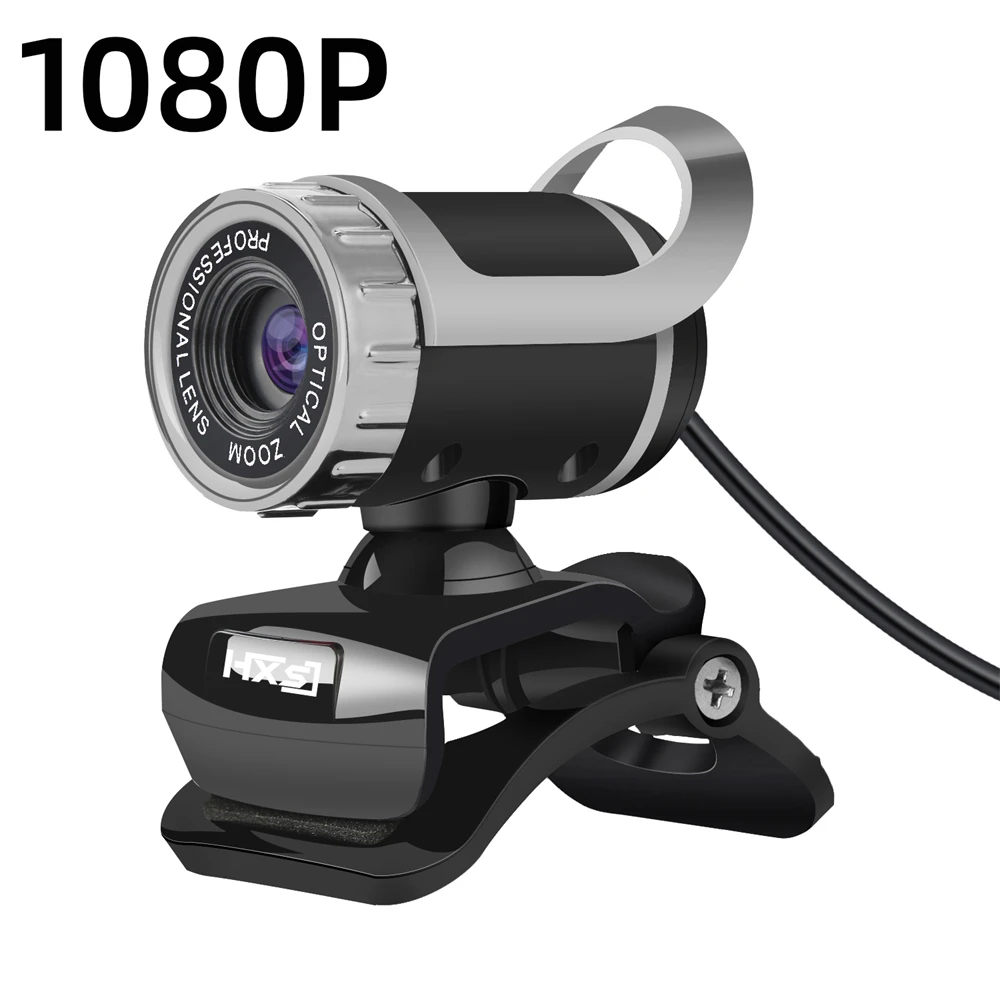 

HD 1080P Настольная компьютерная камера со встроенным микрофоном, автоматическая веб-камера для баланса белого, 30 кадров в секунду, для ПК, Mac, н...