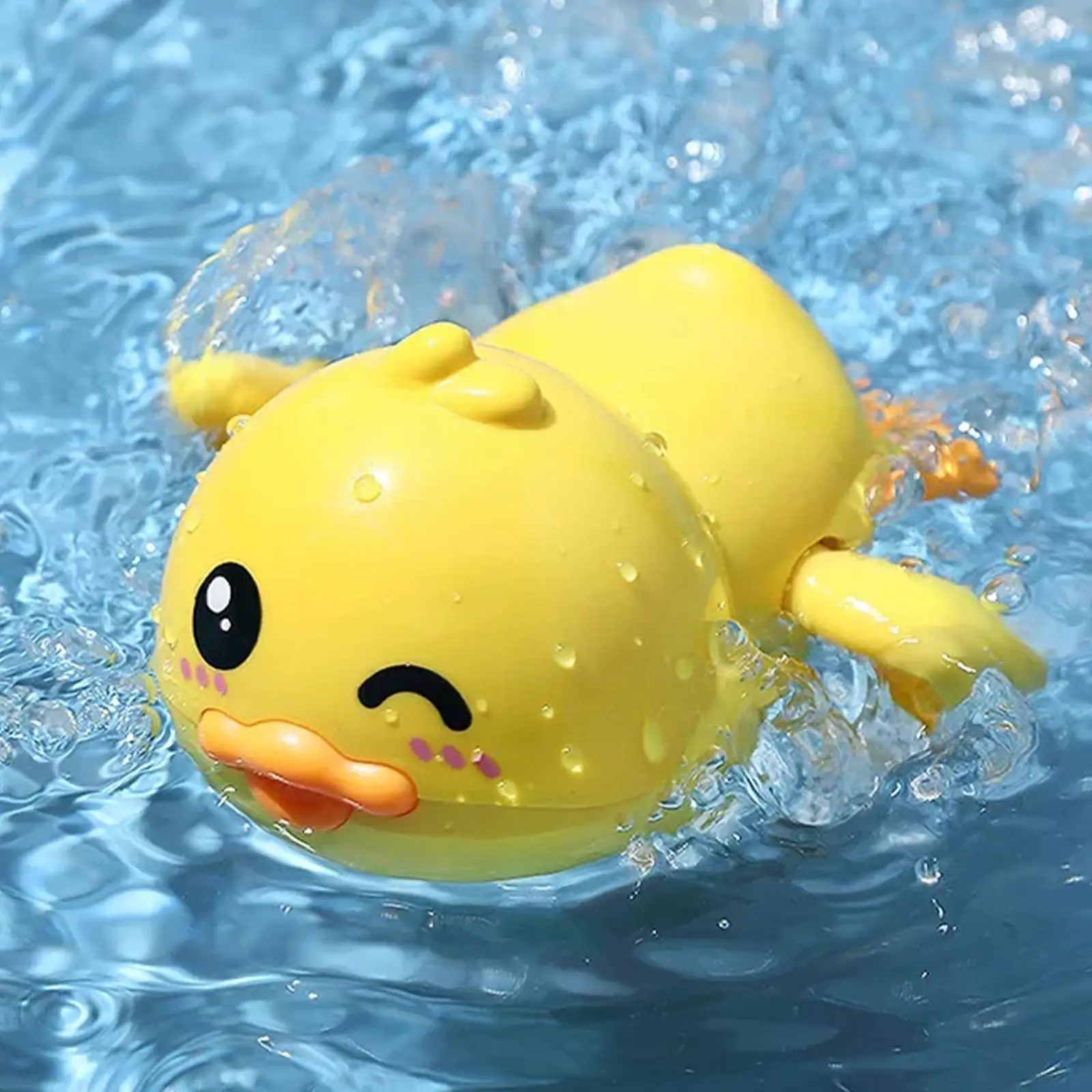 Baby Bath Toys Clockwork Little Yellow Duck Baby Bath In Toy Boys Playing Swimming The Bath Girls Bathroom Toys 1pc Water F2d6