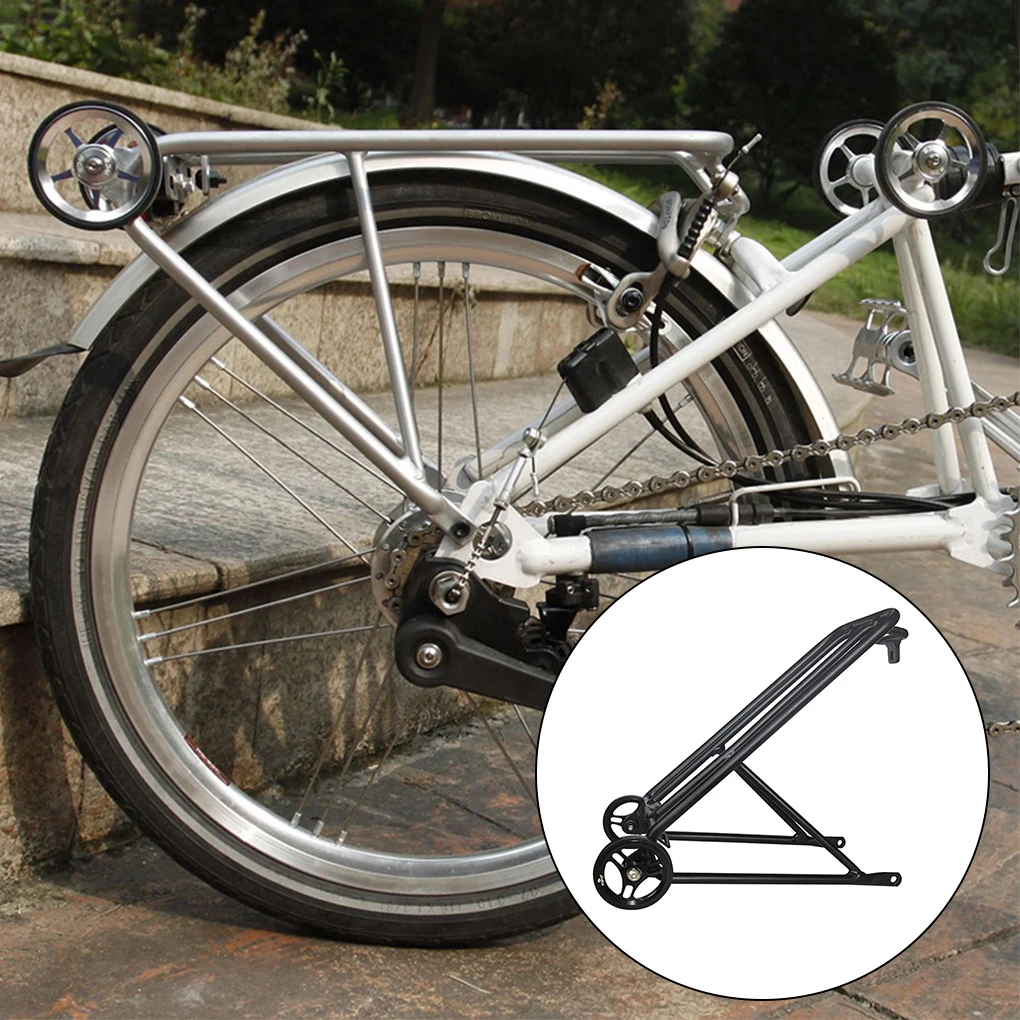 PODAY Складные велосипеды задняя полка из алюминиевого сплава задние стойки для