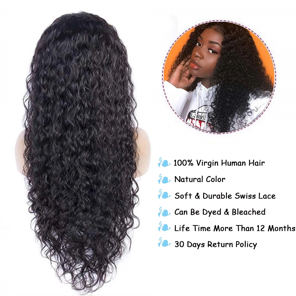 26 28 30 32 дюйма Волна Воды Черные Непрозрачные Передние Парики Цвета 13x6 на Продвижение Высокого Качества Бразильские Волосы Протезы Для Женщин