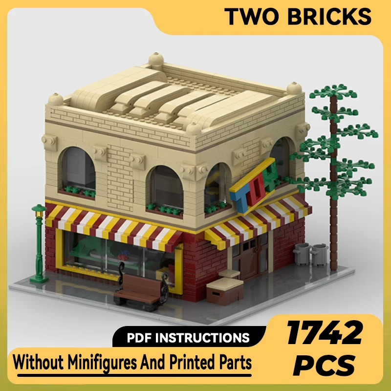 

Technical Moc Bricks City Street View Model Street Toy Store Modular Building Blocks Gifts Toys For Children DIY Sets Assembling