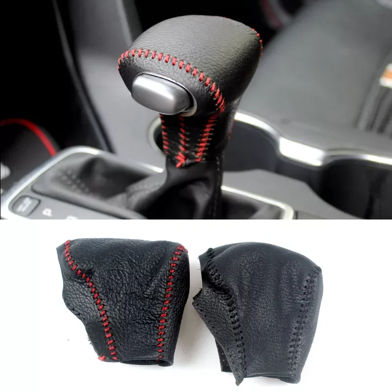 

Car Tools Leather Car Gear Head Shift Knob Cover Handball Covers Gear Shift Collars for Jeep Compass Renegade 2016 - 2019 AT Acc