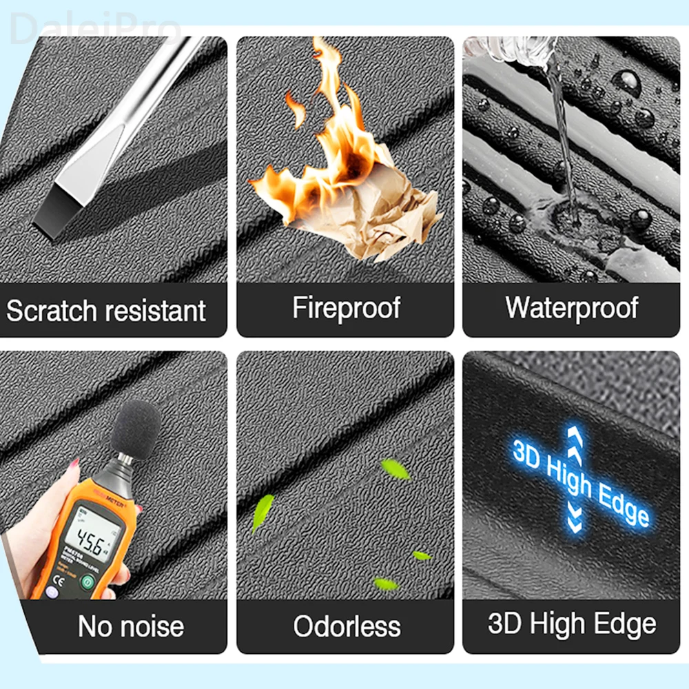 Для BYD Sealion 7 EV 2024 2025 автомобильные задние коврики в багажник всепогодные для