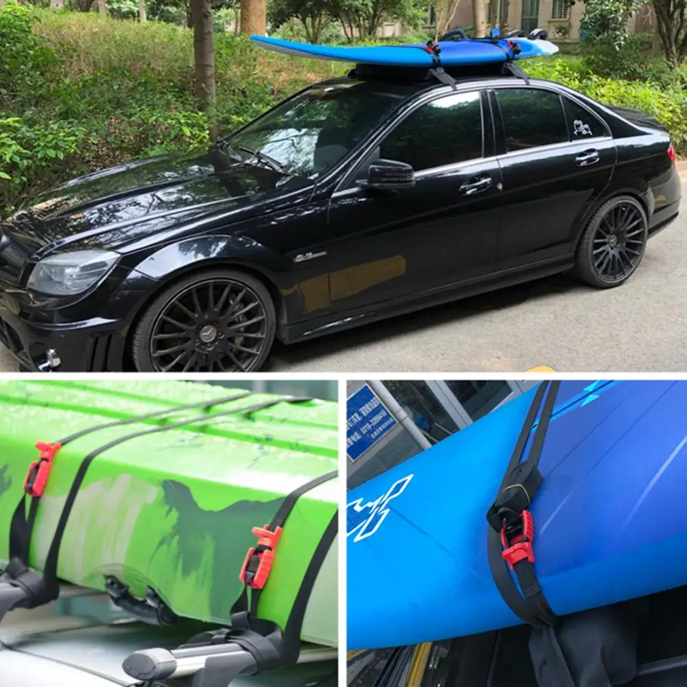 

Colorful Simple Buckle Tie Down Surfboard Strap Anti-slip Kayak Canoe Leash High Strength for Travel