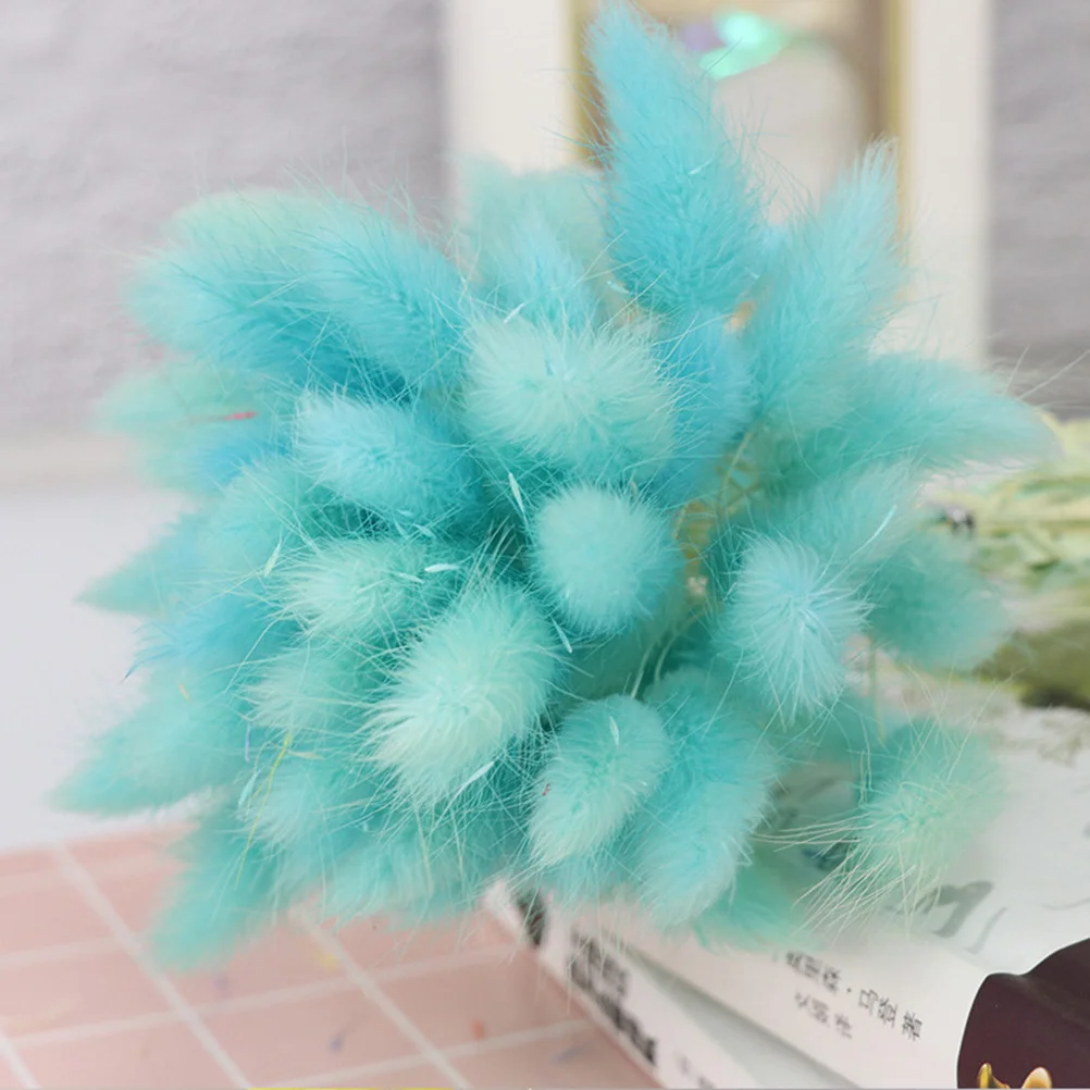 

Dried Pampas Flowers Tail Bunny Rabbit Natural Flower Tails Bouquet Decor Wedding Ovatus Dry Lagurus Pompous Stems Vase Fake