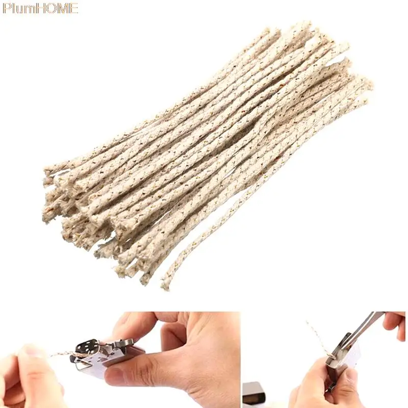 

3pcs/lot Cotton Core Wick For Kerosene Alcohol Lamp Durable Wicks For DIY Wheel Kerosene Oil Lighter Candle Making Tools