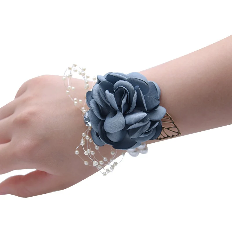 Bracelet Decor Corsage Wrist Wedding Party Flower Bridesmaids |