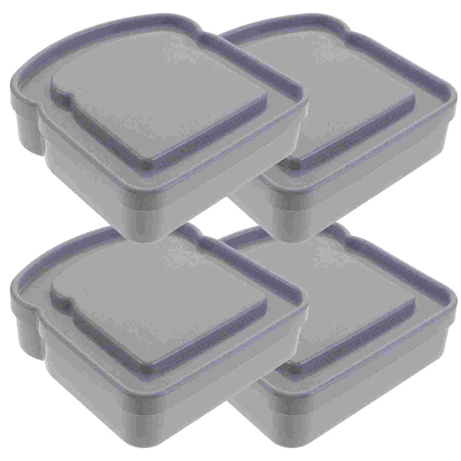 

Sandwich Box Container Lid Square Containers Lids Sealable Outdoor Bread Kids Small Air Tight Reusable Snack