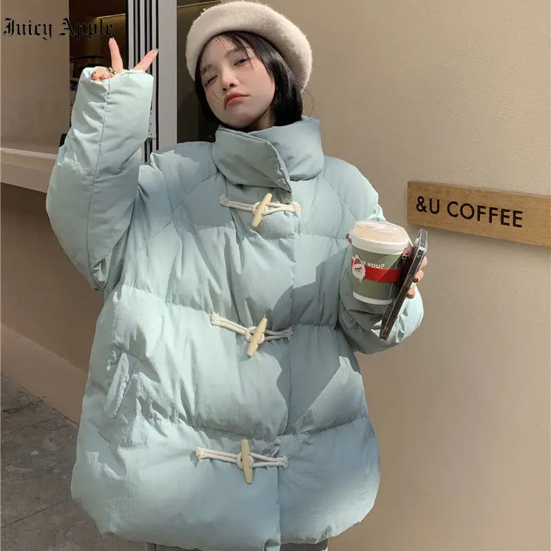 

Winter Jackets 2022 Woman Warm Thick Coat With Stand-neck Women Loose Casual Lady Parkas Streetwear Jacket Fashion Outwear New