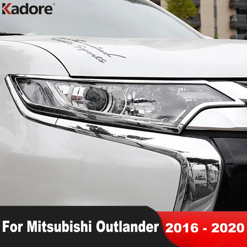 

Хромированная накладка на переднюю фасветильник для Mitsubishi Outlander 2016 2017 2018 2019 2020