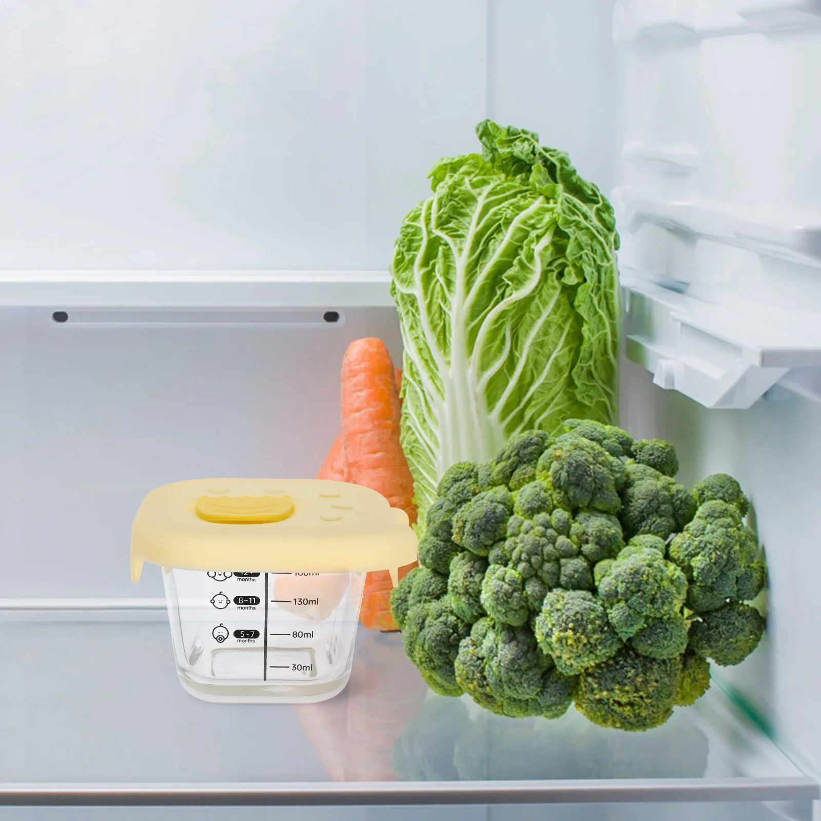 Стеклянная миска для еды Детские контейнеры с крышками Банки Дополнительное