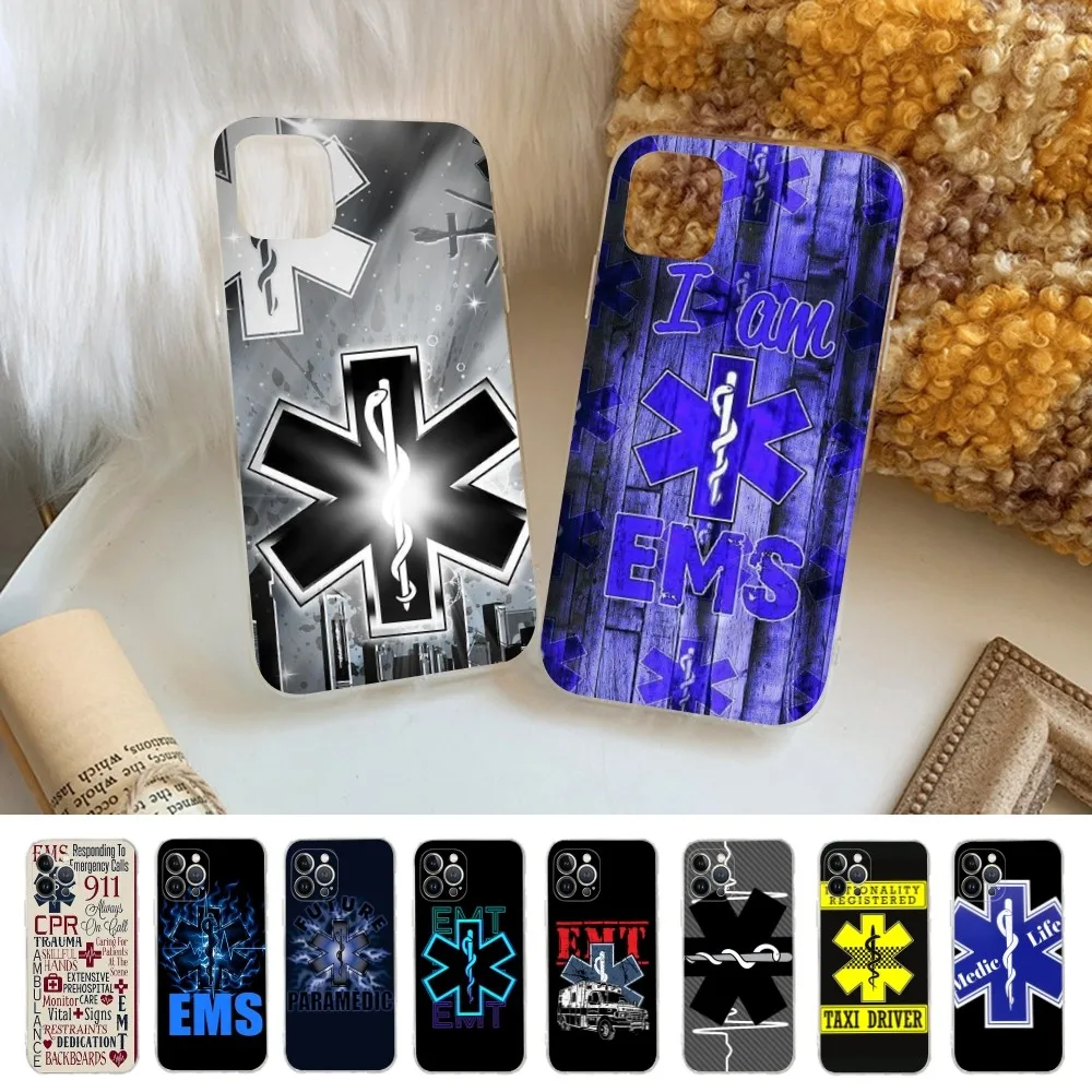 

EMT EMS Medical Rescue Phone Case For iPhone 14 11 12 13 Mini Pro XS Max Cover 6 7 8 Plus X XR SE 2020 Funda Shell