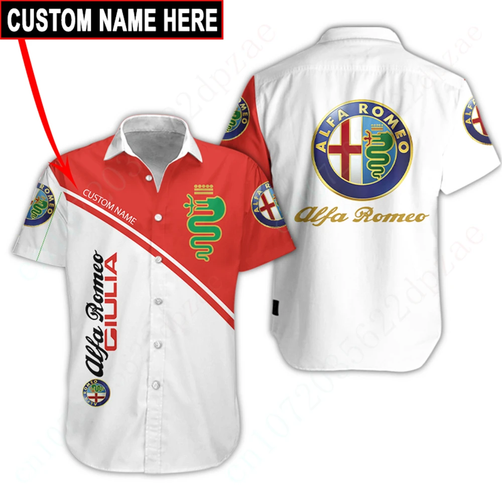 

Рубашка Alfa Romeo мужская с 3D принтом, Повседневная блузка, одежда для мужчин, аниме оверсайз, кардиган на пуговицах в стиле Харадзюку