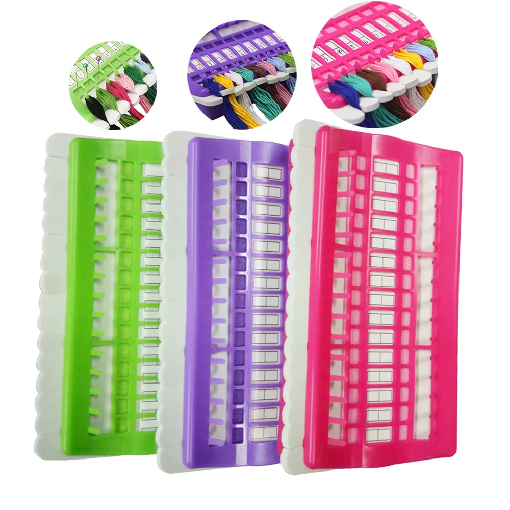 30 Positions Cross Stitch Sewing Tools Row Line Tool Set Sewing Needles Holder DIY Embroidery Floss Thread Organizer