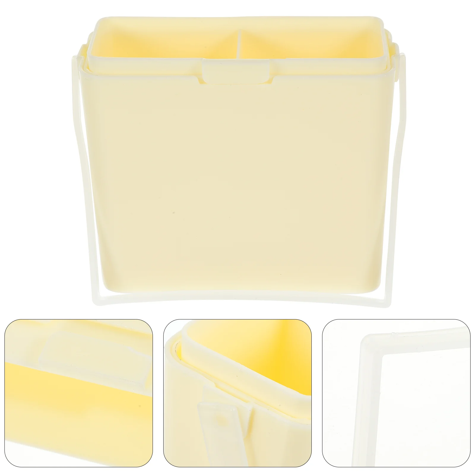

Paint Brush Cleaner Reusable Brush Holder with Handle Brush Washer Watercolor Brush Bucket for DIY