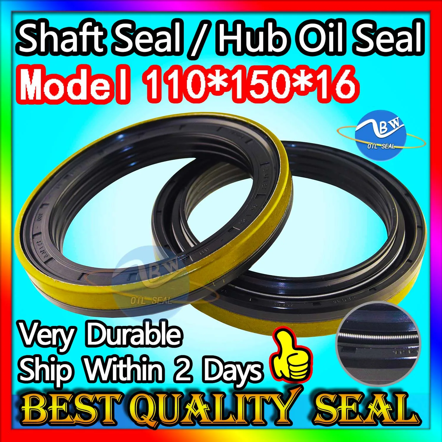 

Cassette Oil Seal 110*150*16 Hub Oil Sealing For Tractor Cat 110X150X16 Hydraulic Metal Shim Gasket Factory Direct Sales Mend