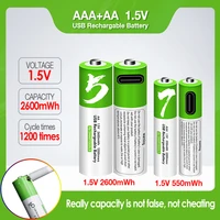 aaaaa usb rechargeable batteries 1 5v aaa 550mwhaa 2600mwh li ion batteries for shaver clock mouse thermometer type c cable