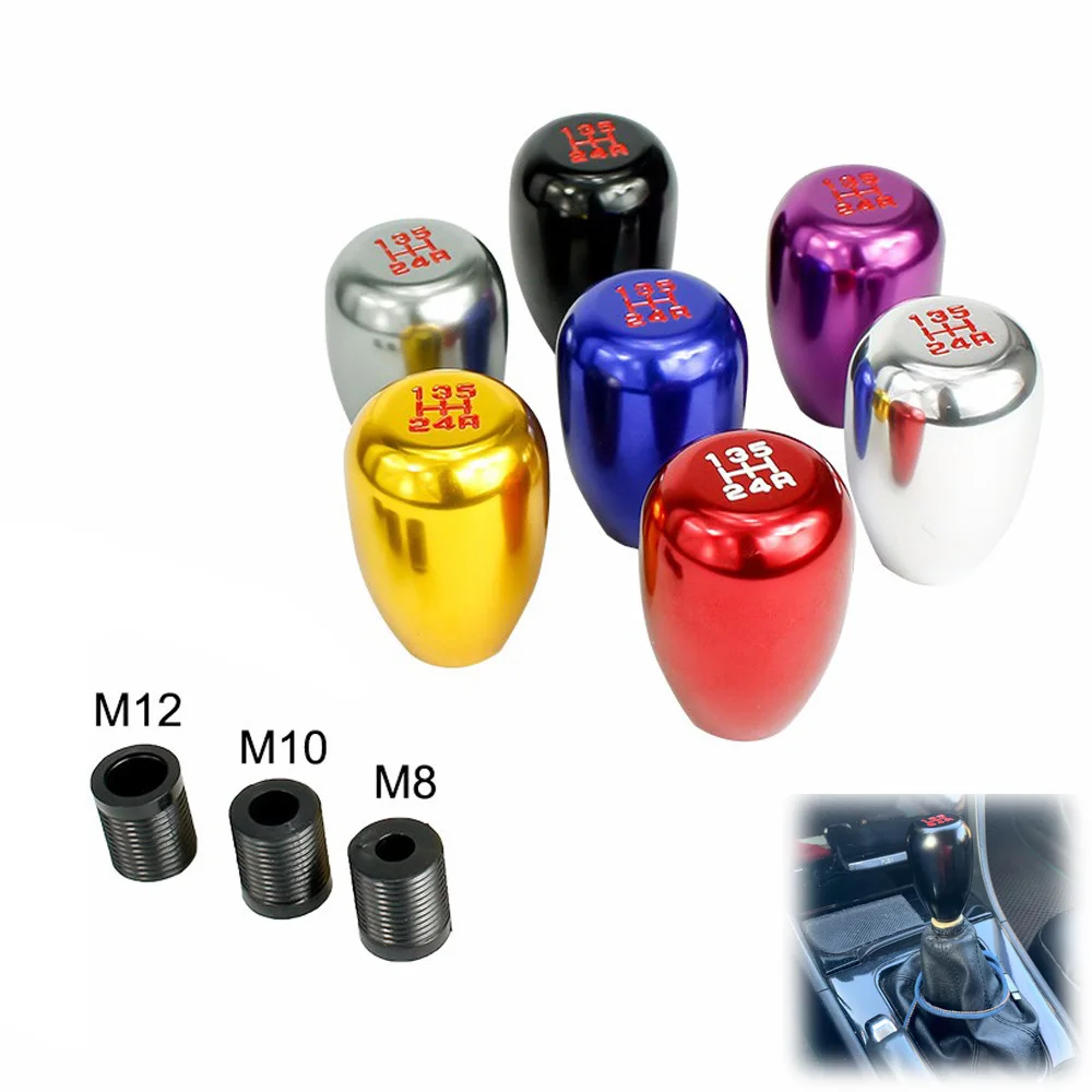 

7 Colors Universal Racing Aluminum Alloy Automatic 5 Speed Car Auto Gear Shift Knob For Manual Transmission Gear Level